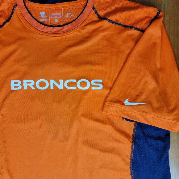 Mens Nike Dri-Fit Orange Denver Broncos Football Performance T-Shirt - XL - Picture 4 of 10
